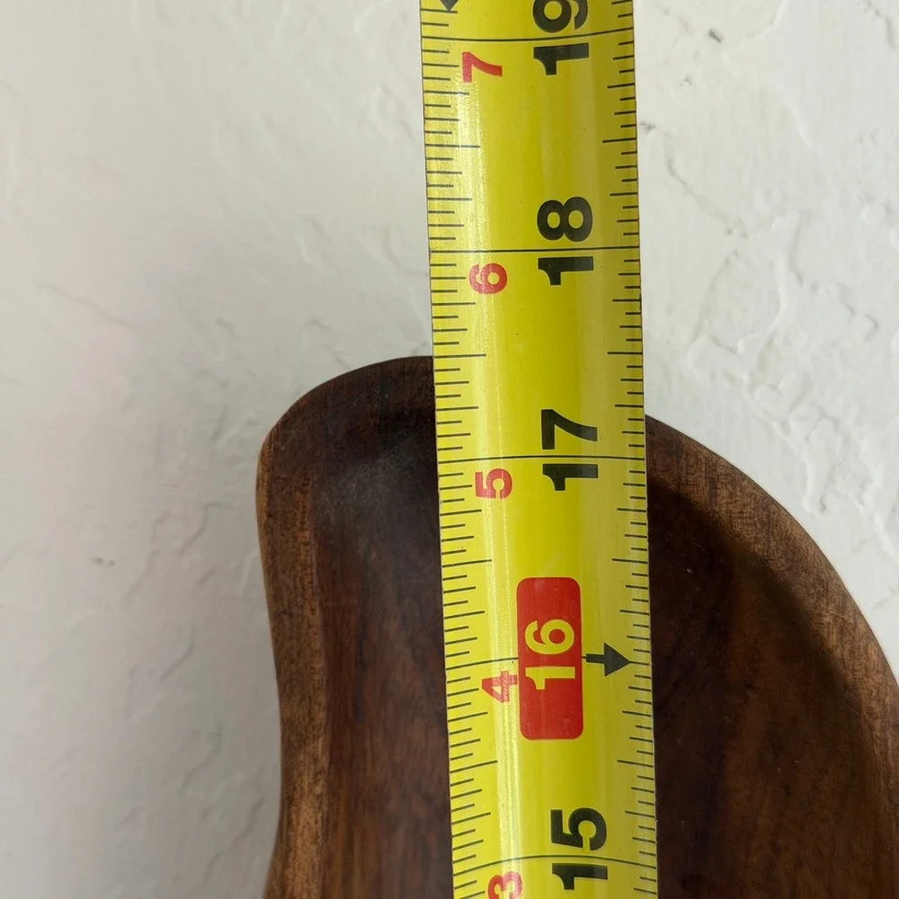 Vintage Monkey Pod Wood Tray Brown Handcrafted MCM Scandi‎ Home Decor